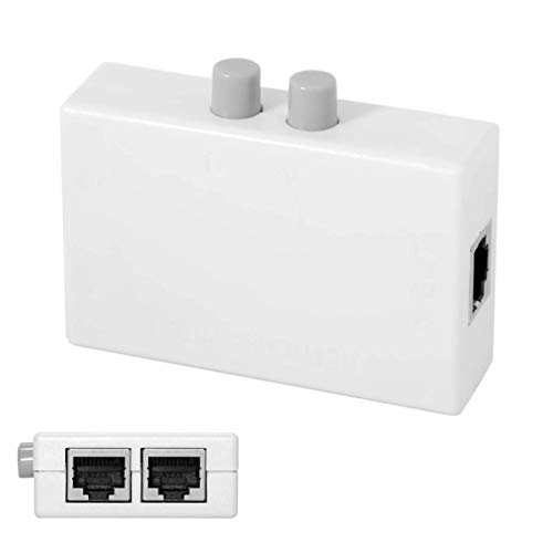 CY UTP STP 2 in 1 Out 2 Ports RJ45 LAN CAT Netzwerk Switch Selector Interner Externer Netzwerk-Switcher Splitter Box von chenyang
