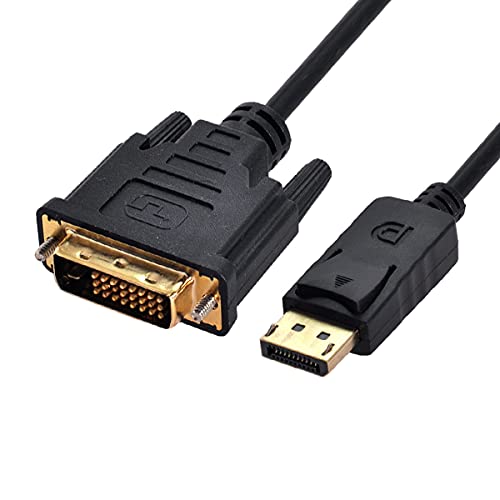Cablecc DisplayPort DP Stecker auf DVI Stecker Single Link Video 1080p 60hz Kabel 1,8m für DVI Monitor von chenyang