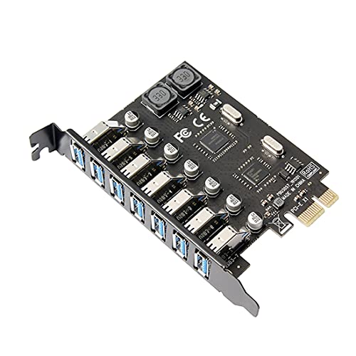 ChenYang CY PCI-E x1 zu 7 STK USB 3.0 Ports HUB PCIE Express Erweiterungskartenadapter 5 Gbit/s für Motherboard von chenyang