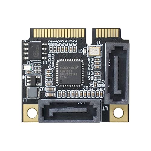 ChenYang CY PCI Express Mini PCI-E auf 2 SATA 3.0 Ports Adapter Converter Festplattenerweiterungskarte für Motherboard von chenyang