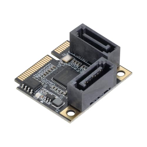 ChenYang CY PCI Express Mini PCI-E auf 2 SATA 3.0 Ports Adapter Converter Festplattenerweiterungskarte für Motherboard von chenyang