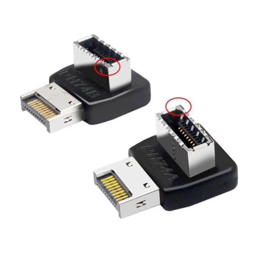 ChenYang CY USB 3.1 Type-E-Stecker auf Type-E-Buchse Motherboard-Erweiterung Overmold-Frontplatten-Header-Datenadapter 2Pcs/1 Set von chenyang