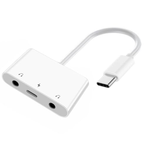 chenyang 3 in 1 USB C auf 2 3.5mm Audio AUX & Mikrofon Soundkarte Adapter mit PD 15W Ladung für Laptop Tablet Telefon chenyang 3 in 1 USB C auf 2 3.5mm Audio AUX & Mikrofon Soundkarte Adapter mit PD 15W Ladung für Laptop Tablet Telefon von chenyang