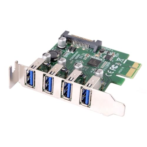 Chenyang Low Profile PCI-E X1 auf 4 USB 3.0 HUB PCI Express Erweiterungskartenadapter 5Gbps für Motherboard von chenyang