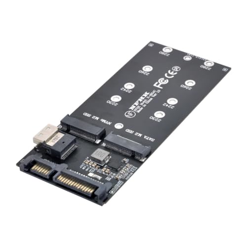 Chenyang M.2 NVME PCIE SSD auf SFF-8654 & NGFF SATA SSD auf SATA 2 in 1 Kombi Adapter für Mainboard (funktioniert nicht NVEM SSD auf SATA) von chenyang