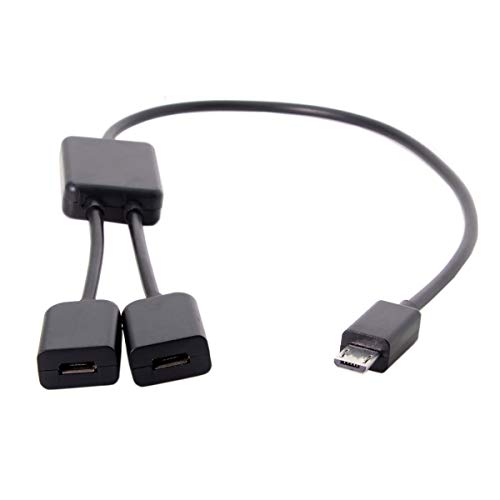 Chenyang Micro USB OTG Kabel,Micro USB 1 Stecker auf 2 Buchse Hub Kabel für Laptop PC Maus Flash Disk von chenyang