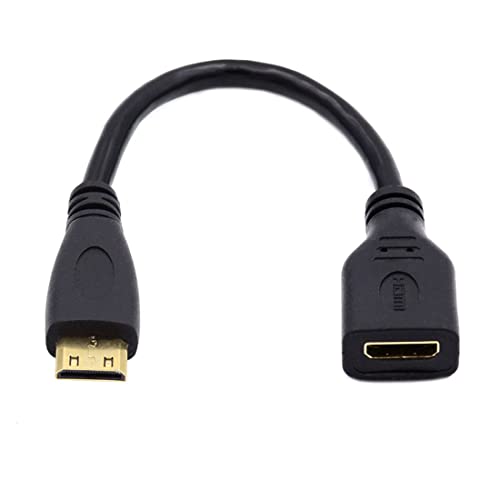 Chenyang Mini HDMI Kabel,Mini HDMI Typ C Stecker auf Buchse Verlängerungskabel für Kamera HDTV 4K 1080P 15cm von chenyang