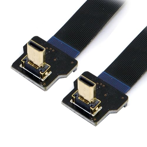 Flaches Kabel mit angewinkeltem HDMI-Anschluss, von CY, 90 Grad angewinkelt, Micro-HDMI-FPV-Stecker auf Micro-HDMI-FPC-Stecker von chenyang