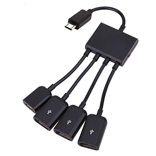 Micro USB Host OTG Adapterkabel mit Dual Port Hub für Galaxy S5 S4 S3 Note2 Note3 Note4 Telefon & Tablet von chenyang