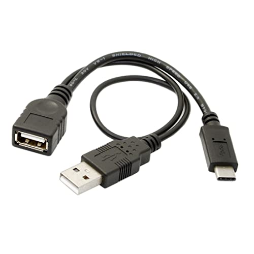 USB C OTG Kabel, USB 3.1 Typ C zu USB 2.0 Typ A weibliches OTG Datenkabel mit Strom für Handy Tablet Laptop von chenyang