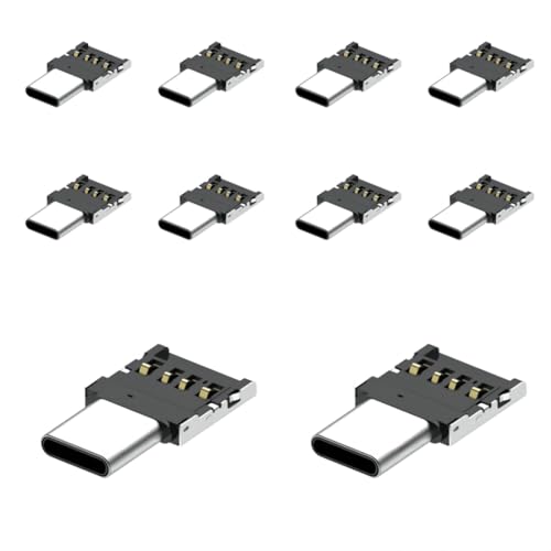 chenyang 10 Pack USB C OTG Adapter USB C Stecker auf USB 2.0 Buchse Ultra Mini Anschlussadapter chenyang 10 Pack USB C OTG Adapter USB C Stecker auf USB 2.0 Buchse Ultra Mini Anschlussadapter von chenyang