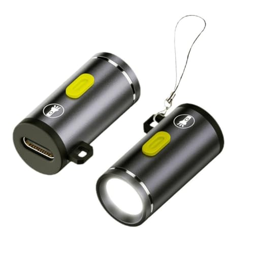 chenyang 2 PACK Mini Taschenlampe, USB C LED Lichthelligkeit 210 Lumen Stromversorgung über Ladegerät/Powerbank klein und leicht zu tragen mit Hakenloch chenyang 2 PACK Mini Taschenlampe, USB C LED Lichthelligkeit 210 Lumen Stromversorgung über Ladegerät/Powerbank klein und leicht zu tragen mit Hakenloch von chenyang