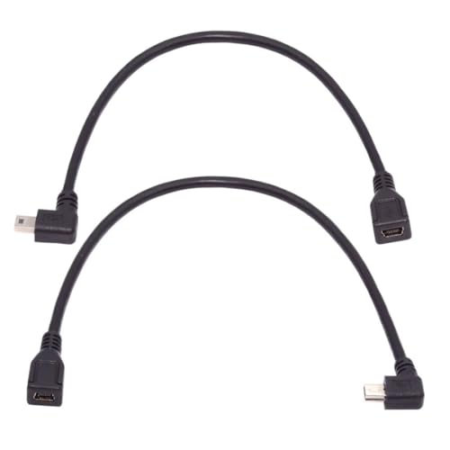 chenyang 2 PACK Mini USB Verlängerungskabel, USB 2.0 Mini USB 5 polig Stecker auf Buchse 90 Grad abgewinkelt Strom/Lade/Datenübertragungs Verlängerungskabel Adapter 0.3M für Dashcam/GPS/Mikrofon chenyang 2 PACK Mini USB Verlängerungskabel, USB 2.0 Mini USB 5 polig Stecker auf Buchse 90 Grad abgewinkelt Strom/Lade/Datenübertragungs Verlängerungskabel Adapter 0.3M für Dashcam/GPS/Mikrofon von chenyang