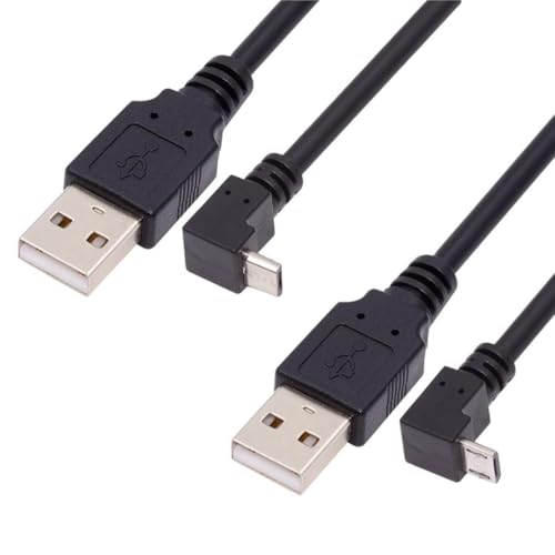 chenyang 2 PACK USB auf Micro USB Kabel, USB 2.0 Stecker auf Micro USB 5 poliger Stecker 90 Grad nach oben/unten abgewinkeltes Lade/Datenübertragungs Verlängerungskabel, 0,65 Fuß/0,2 m chenyang 2 PACK USB auf Micro USB Kabel, USB 2.0 Stecker auf Micro USB 5 poliger Stecker 90 Grad nach oben/unten abgewinkeltes Lade/Datenübertragungs Verlängerungskabel, 0,65 Fuß/0,2 m von chenyang