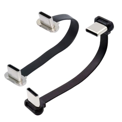 chenyang 2 Pack 2,76 Zoll USB C kurzes flaches Kabel, USB 2.0 Typ C Dual 90 Grad abgewinkeltes PD 65 W Schnelllade-Datenverlängerungskabel für Power Bank chenyang 2 Pack 2,76 Zoll USB C kurzes flaches Kabel, USB 2.0 Typ C Dual 90 Grad abgewinkeltes PD 65 W Schnelllade-Datenverlängerungskabel für Power Bank von chenyang