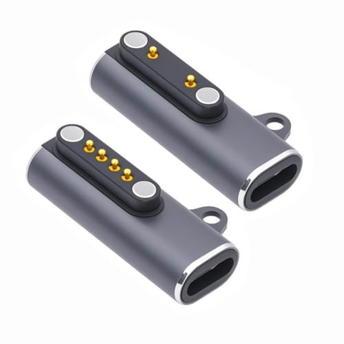 chenyang 2 Pack USB C auf Smartwatch Ladegerät magnetischer Ladeadapter für 7,62mm Pitch 2-polige/4-polige Smartwatch/Knochenleitungskopfhörer chenyang 2 Pack USB C auf Smartwatch Ladegerät magnetischer Ladeadapter für 7,62mm Pitch 2-polige/4-polige Smartwatch/Knochenleitungskopfhörer von chenyang