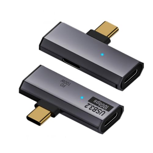 chenyang 2 in 1 USB C zu USB 3.2 Adapter mit 100W Ladeanschluss, USB C 1 Stecker zu 2 Buchsen Schnelllade Datenübertragungs OTG Konverteradapter chenyang 2 in 1 USB C zu USB 3.2 Adapter mit 100W Ladeanschluss, USB C 1 Stecker zu 2 Buchsen Schnelllade Datenübertragungs OTG Konverteradapter von chenyang