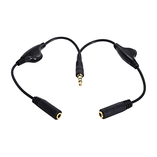 chenyang 3,5 mm Stereo-Stecker, Doppel 3,5 mm Buchse Audio Kopfhörer Y Splitter Kabel mit Lautstärkeregler Schalter chenyang 3,5 mm Stereo-Stecker, Doppel 3,5 mm Buchse Audio Kopfhörer Y Splitter Kabel mit Lautstärkeregler Schalter von chenyang