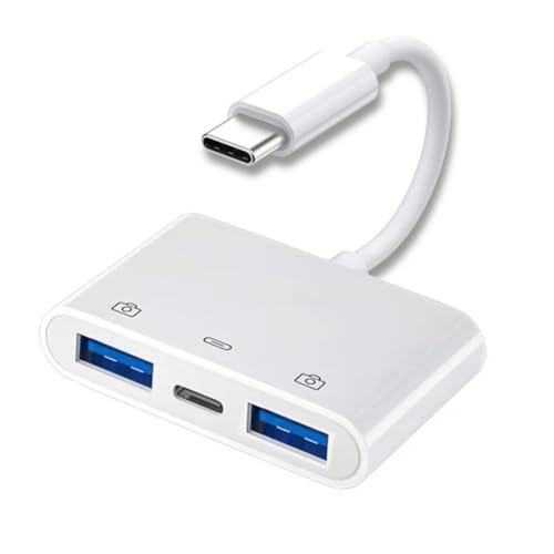 chenyang 3 in 1 USB C auf 2 USB 3.0 Socket OTG Adapter mit PD 24W Ladung für Laptop Tablet Telefon chenyang 3 in 1 USB C auf 2 USB 3.0 Socket OTG Adapter mit PD 24W Ladung für Laptop Tablet Telefon von chenyang