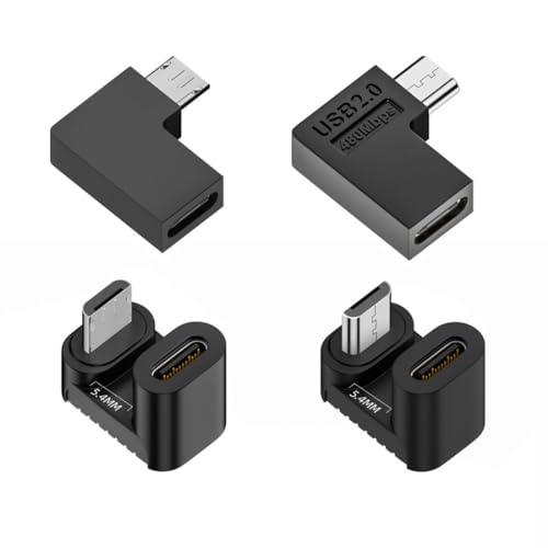 chenyang 4 Pack Micro USB 2.0 Anschluss Micro USB Stecker auf USB C Buchse 90/180 Grad abgewinkelter Anschlussadapter chenyang 4 Pack Micro USB 2.0 Anschluss Micro USB Stecker auf USB C Buchse 90/180 Grad abgewinkelter Anschlussadapter von chenyang