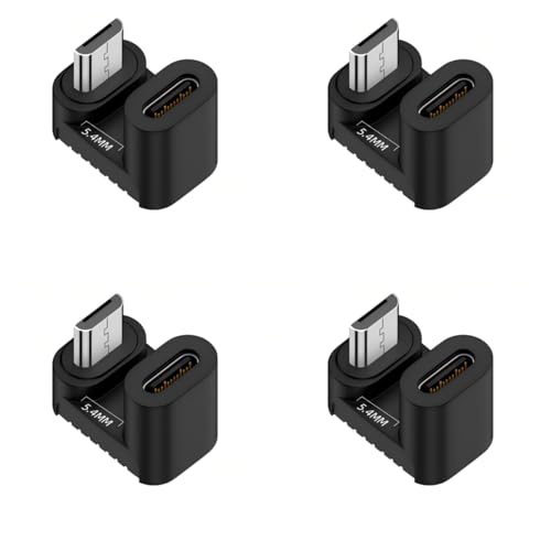 chenyang 4 Pack USB C auf Micro USB Adapter, Micro USB Stecker auf USB C Buchse 180 Grad nach unten abgewinkelter Konverteranschlussadapter unterstützt Ladedatensynchronisierung chenyang 4 Pack USB C auf Micro USB Adapter, Micro USB Stecker auf USB C Buchse 180 Grad nach unten abgewinkelter Konverteranschlussadapter unterstützt Ladedatensynchronisierung von chenyang