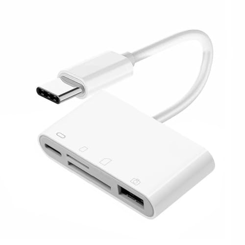 chenyang 4 in 1 USB C auf USB 2.0 TF Micro SD SDXC SDHC Kartenleser Adapter 480Mbit/s kompatibel mit Laptop Tablet Telefon von chenyang