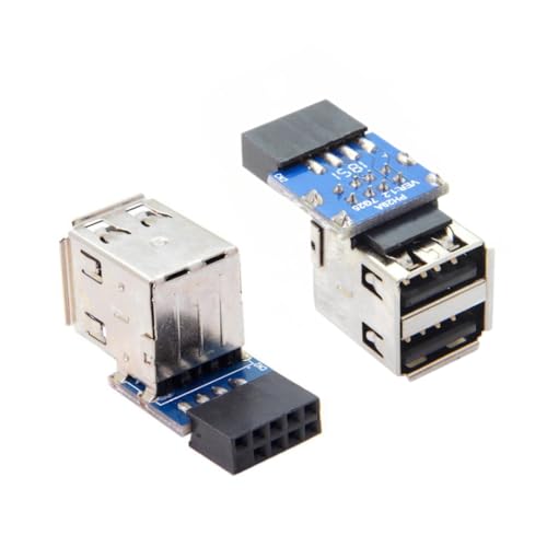 chenyang 9Pin 10Pin Motherboard Headerin auf 2 USB 2.0 Port Multiplikator Adapter 2Pcs/Set von chenyang