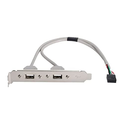 chenyang 9Pin Motherboard Header 1 auf 2 USB 2.0 Port Multiplier Panel Kabel 40cm mit 120mm PCI Halterung von chenyang