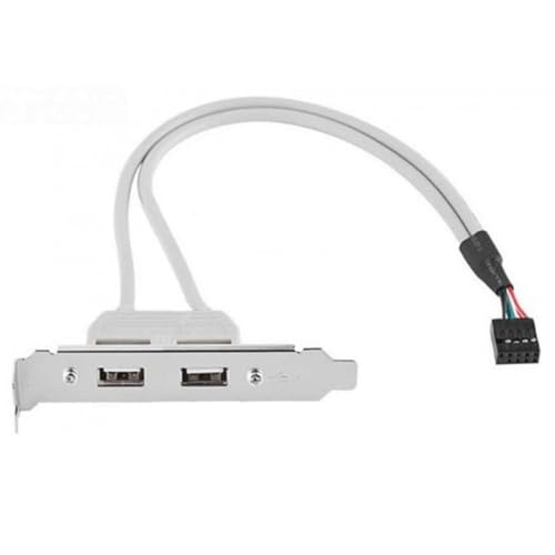 chenyang 9Pin Motherboard Header 1 auf 2 USB 2.0 Port Multiplier Panel Kabel 40cm mit 80mm PCI Halterung von chenyang
