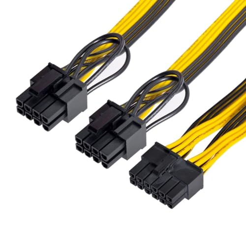 chenyang CY 12Pin zu ATX Dual 8Pin & 6Pin Splitter GPU Grafikkarte Modulares Kabel für 3080 3090 AX850 AX750 AX650 von chenyang