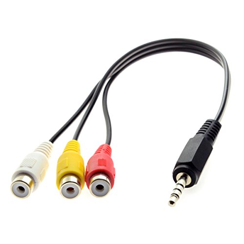 chenyang CY 3.5mm 1/8 "Stereo Stecker AUX auf 3 Cinch AV Buchse Kabel Audio Video Composite Kabel 20cm von chenyang