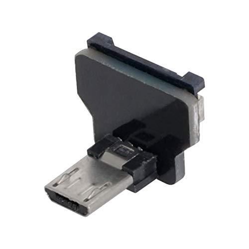 chenyang CY CYFPV Micro USB 2.0 Stecker 90 Grad nach Oben abgewinkelter Flacher Stecker unterstützt 480Mbit/s Datenübertragung, 5V Aufladung für Flachbandkabel, Raspberry Pi, GoPro, Drohne, Kamera von chenyang