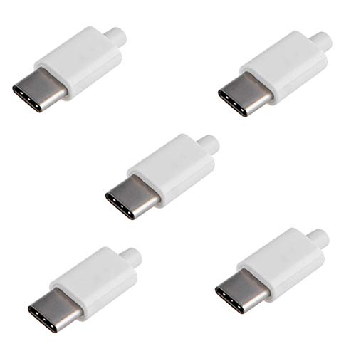 chenyang CY DIY 24pin USB 3.1 Typ C USB-C Stecker SMT Typ Stecker Stecker mit schwarzem Gehäuse Abdeckung, 5 Stück von chenyang