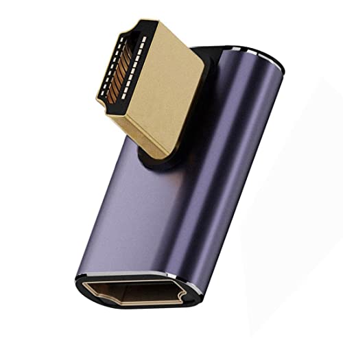 chenyang CY HDMI 2.1 Konverter Adapter, HDMI Stecker auf Buchse 90 Grad Links gewinkelte Low Profile UHD Erweiterung Konverter Adapter von chenyang