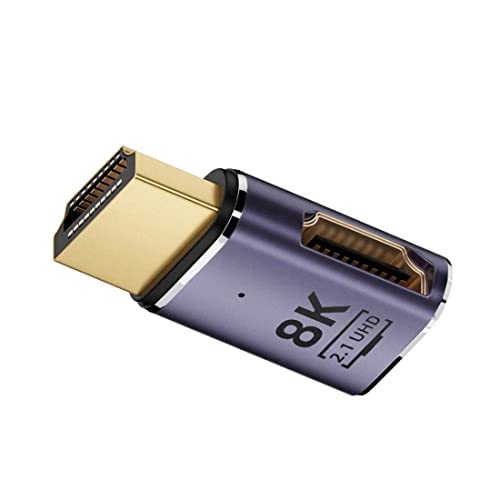 CY HDMI 2.1 Konverter Adapter,HDMI Stecker auf Buchse Gerade Rechte Seite UHD Erweiterung Konverter Adapter Unterstützung 8K 60hz HDTV von chenyang