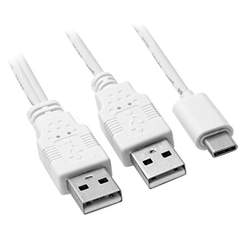 chenyang CY-Kabel mit USB 3.1 Typ C zu Handyanschluss Dual A, Datenübertagungs- und Ladekabel für Handys, 60 cm von chenyang