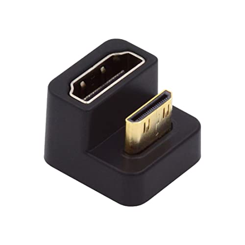 chenyang CY Mini HDMI 1.4 Stecker auf HDMI Buchse Verlängerungsadapter 360 Grad nach oben abgewinkelter U Form Konverter von chenyang