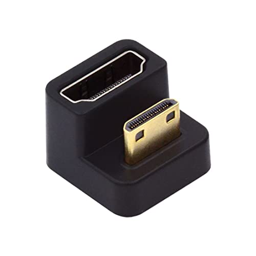 chenyang CY Mini HDMI 1.4 Stecker auf HDMI Buchse Verlängerungsadapter 360 Grad nach unten abgewinkelter U Form Konverter von chenyang