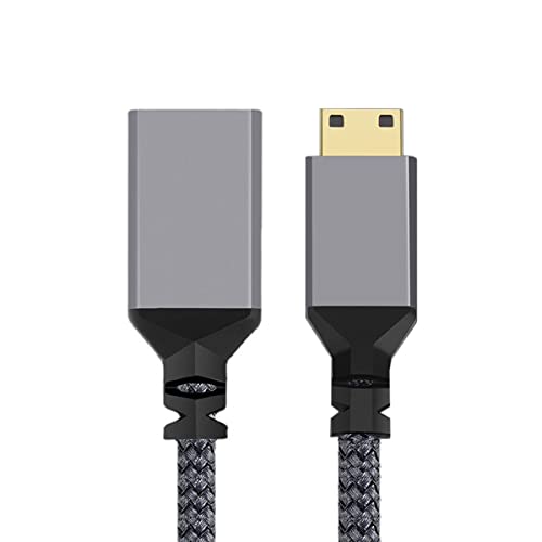 CY Mini HDMI zu HDMI Kabel,Mini HDMI 1.4 Stecker auf HDMI Buchse 4K Verlängerungskabel für DV MP4 Kamera DC Laptop von chenyang