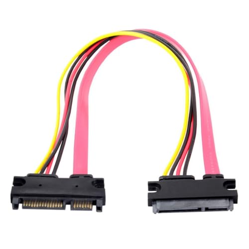 chenyang CY SATA III 3.0 7 + 15 22-Pin-Kabel Stecker auf Buchse Datenverlängerung SATA-Kabel 30cm chenyang CY SATA III 3.0 7 + 15 22-Pin-Kabel Stecker auf Buchse Datenverlängerung SATA-Kabel 30cm von chenyang