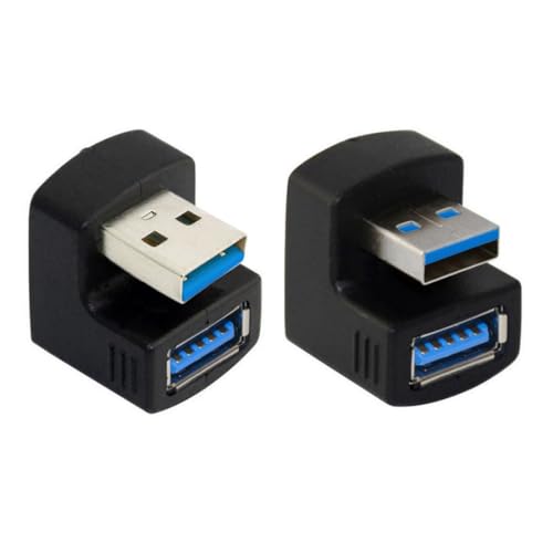 chenyang 2 Pack USB 3.0 Extender Adapter, USB 3.0 Stecker auf Buchse Datenübertragung Aufladen 180 Grad Winkeladapter chenyang 2 Pack USB 3.0 Extender Adapter, USB 3.0 Stecker auf Buchse Datenübertragung Aufladen 180 Grad Winkeladapter von chenyang