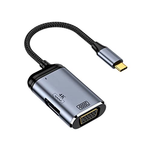 chenyang CY USB C HUB,USB Typ C auf HDMI ＆ VGA HUB Konverter HDTV Multiport Displays Adapter 4K 60hz 1080P mit 100W PD Power Port von chenyang
