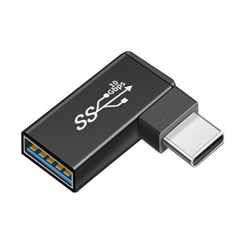 chenyang CY USB C OTG Adapter,USB Typ C Stecker auf USB 3.0 Typ A Buchse OTG Adapter 90 Grad gewinkelt für Laptop Tablet Telefon von chenyang