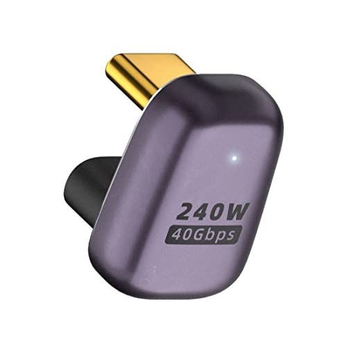 CY USB C Stecker,USB4 Typ C Stecker auf Buchse 240W Leistung 40Gbps Daten 8K Video Adapter U Form abgewinkelt für NS Telefon Laptop CY USB C Stecker,USB4 Typ C Stecker auf Buchse 240W Leistung 40Gbps Daten 8K Video Adapter U Form abgewinkelt für NS Telefon Laptop von chenyang