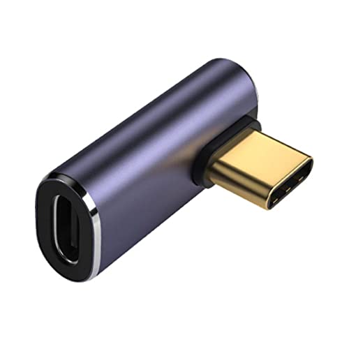 chenyang CY USB C Stecker auf Buchse Adapter,USB4 Type C Niedriges Profil Rechtwinklig 100W Power Data 8K Video Extension Connector Adapter von chenyang