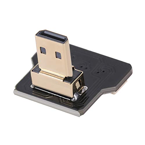 chenyang FPC 20-poliger Micro-HDMI-Flachstecker, 90 Grad nach unten abgewinkelter Anschluss für Flachbandkabel, Raspberry Pi, GoPro, Mini-Display, Drohne, Kamera, Gimbal von chenyang
