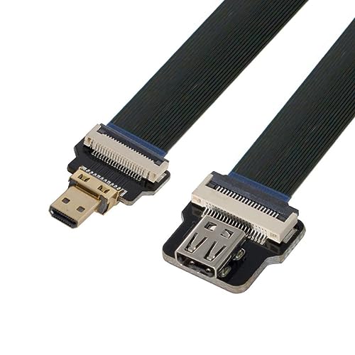 chenyang CYFPV Micro HDMI Stecker auf Buchse Verlängerung FPC Flachkabel 1080P für FPV HDTV Multicopter Luftfotografie 0,5 m von chenyang