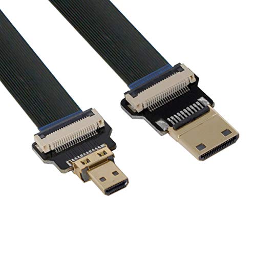 chenyang CYFPV Micro HDMI auf Mini HDMI Verlängerung FPC Flachkabel 1080p für FPV HDTV Multicopter Luftfotografie 0,2m von chenyang