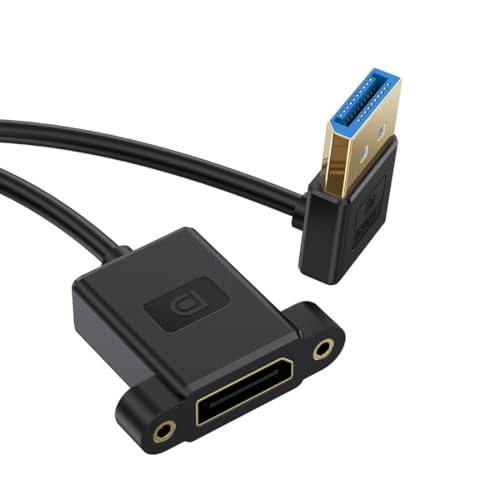 chenyang DisplayPort 1.4 Kabel DisplayPort 90 Grad nach unten abgewinkelt 8K@60Hz 4K@240Hz 32,4 Gbps High Speed vergoldetes ultrafeines Verlängerungskabel Panelmontage 0,98 FT/0,3 m chenyang DisplayPort 1.4 Kabel DisplayPort 90 Grad nach unten abgewinkelt 8K@60Hz 4K@240Hz 32,4 Gbps High Speed vergoldetes ultrafeines Verlängerungskabel Panelmontage 0,98 FT/0,3 m von chenyang