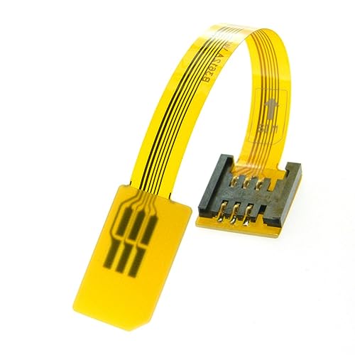chenyang GSM CDMA Standard UIM SIM-Karten-Set, Stecker auf Buchse, Verlängerung, weich, flach, FPC-Kabelverlängerung, 14 cm von chenyang